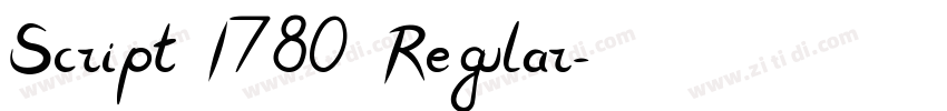 Script I780 Regular字体转换